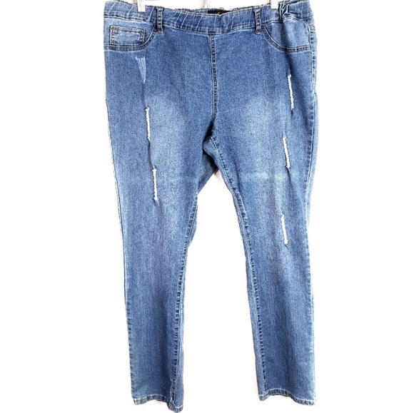 Dots Pants - Dots Destructed Pull-On Jeggings